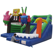 spongebob inflatable slide